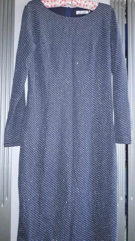 Damen Kleid Marineblau 40 / L / 48