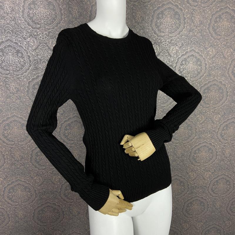 Women Superdry Sweater Black Viscose 38 / M / 46