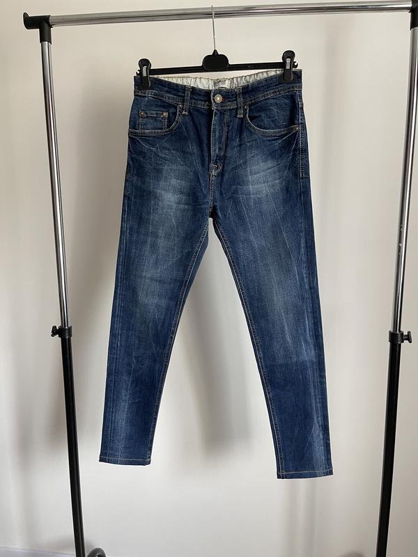 Herren Pull&Bear Jeans Marineblau 30 / S / 44