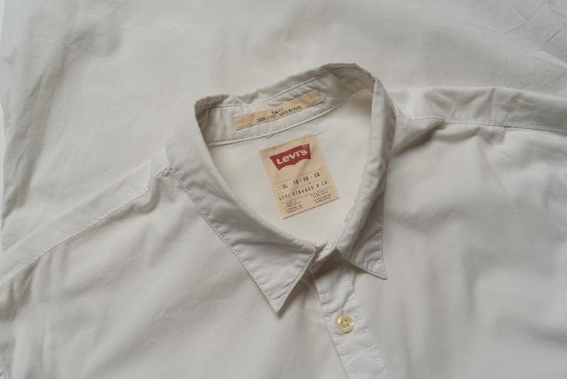 Мужской Levi's Рубашка Белая Хлопок 38 / M / 46