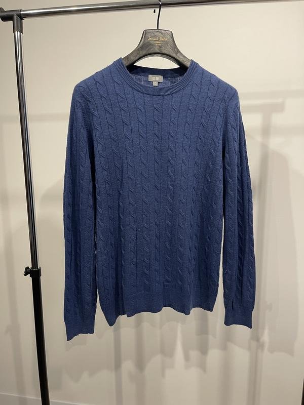 Мужской Uniqlo Свитер Тёмно-синий 38 / M / 46
