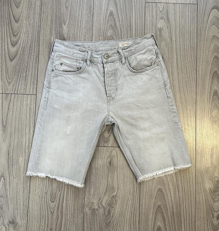 Men AllSaints Shorts Grey 28 / XS / 42