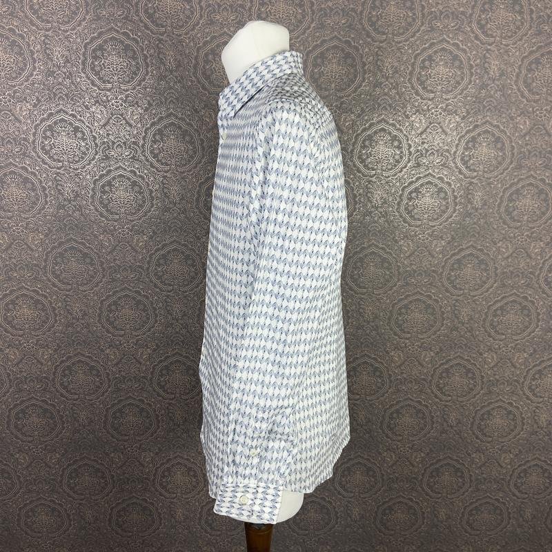 Men Ted Baker Shirt White Cotton 40 /L / 48