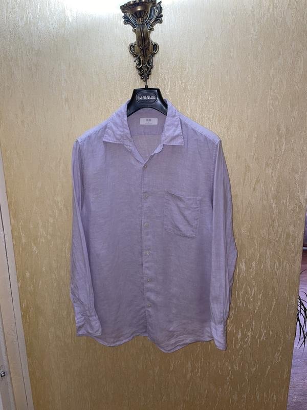 Men Uniqlo Shirt Lilac 40 /L / 48