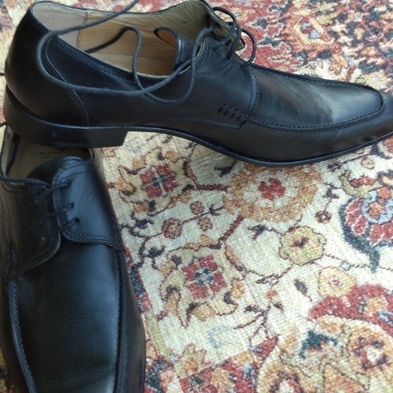 Мужские Howell Туфли Чёрные Кожа 42.5