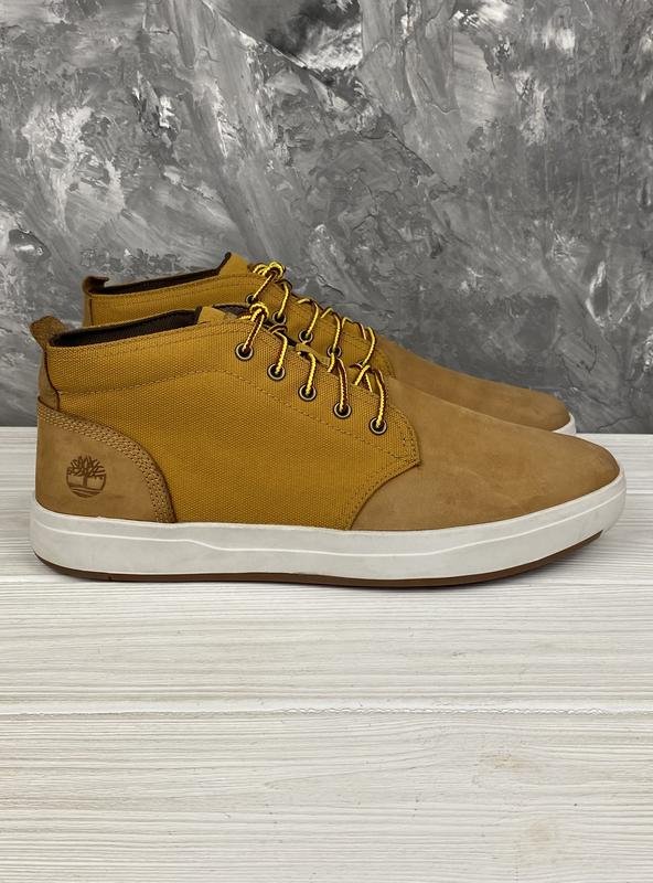 Мужские Timberland Ботинки Оранжевый Нубук 44