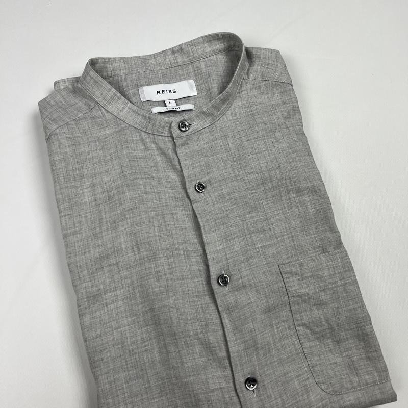 Мужской Reiss Сорочка Серый Хлопок 40 /L / 48