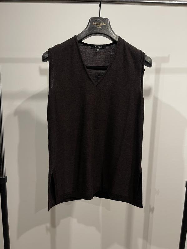 Femme Nitya Gilet Marron Laine 40 / L / 48