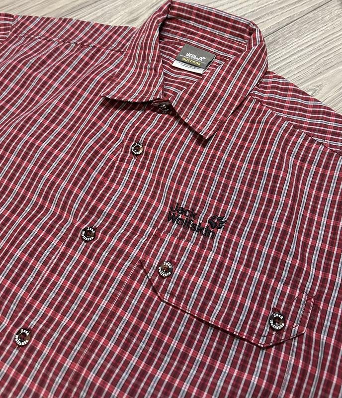 Herren Jack Wolfskin Hemd Rot 42 / XL / 50