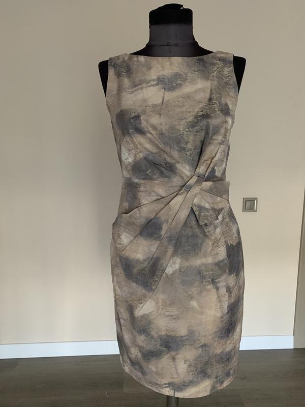Женское Anne Klein Платье Серый Полиэстер 36 / S /