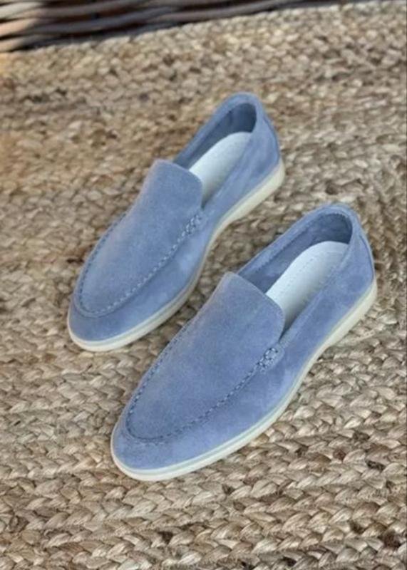 Herren Loro Piana Slipper Silber 41