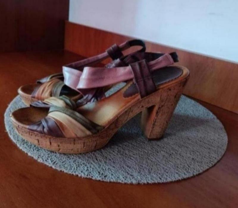 Женские VENEZIA Босоножки Хаки Кожа 40