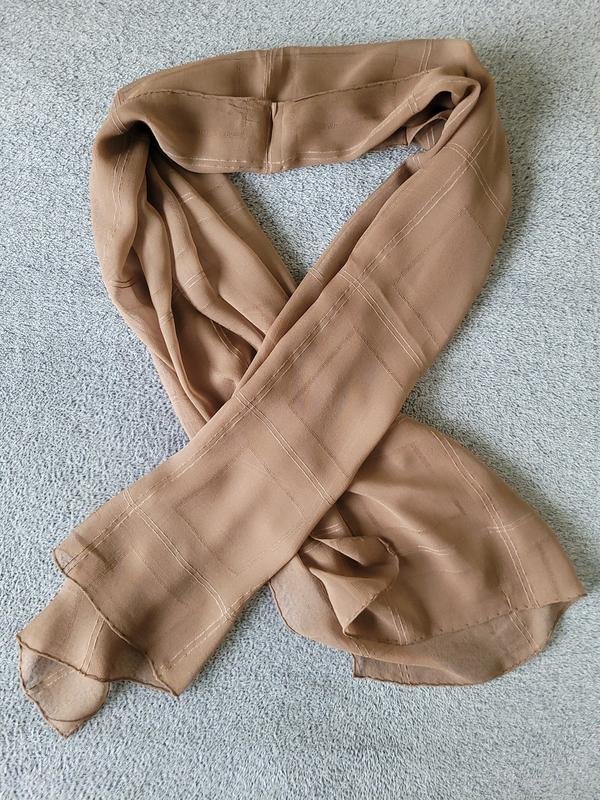 Женский Aquascutum Шарф Коричневый Шелк