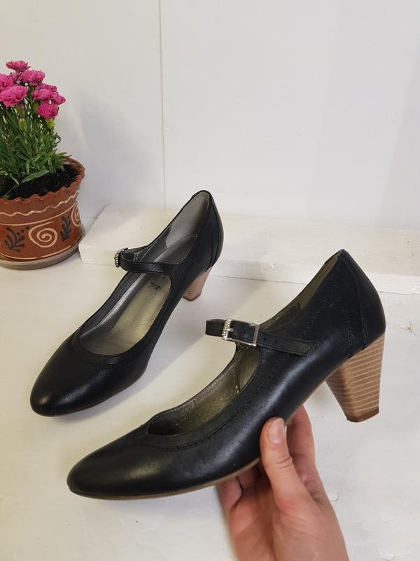 Femme 5th Avenue Talons Noir Cuir 40,5