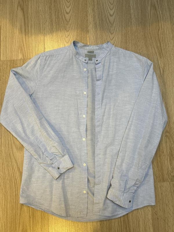 Мужская COS Рубашка Голубая Хлопок 36 / S / 44