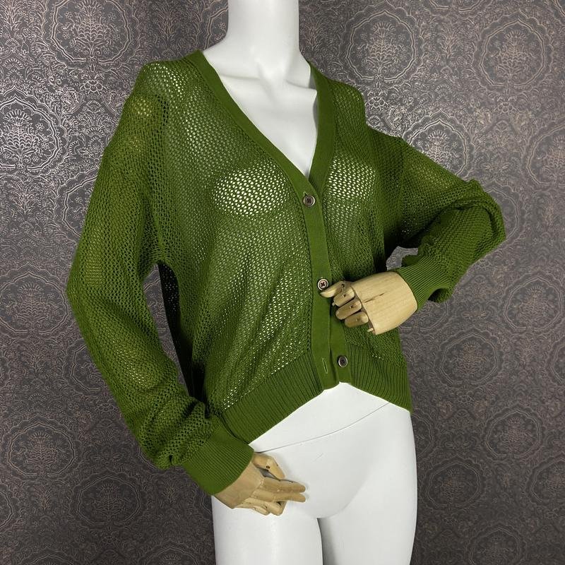 Женский Uniqlo Свитер Зелёный Хлопок 38 / M / 46