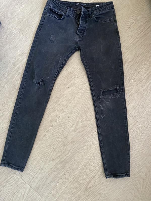 Men Balenciaga Jeans Grey Denim 32