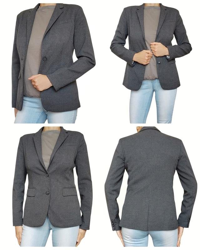 Femme Banana Republic Blazer Gris Viscose 36 / S /