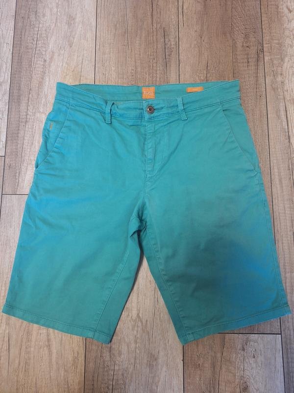 Мужские Hugo Boss Шорты Бирюзовые Хлопок 31