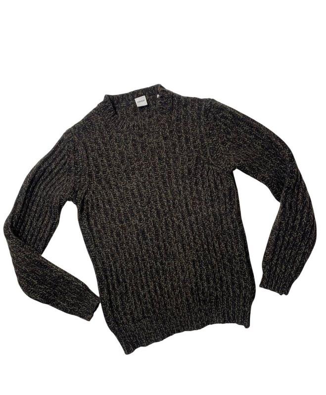 Herren Aspesi Pullover Schwarz Wolle 38 / M / 46