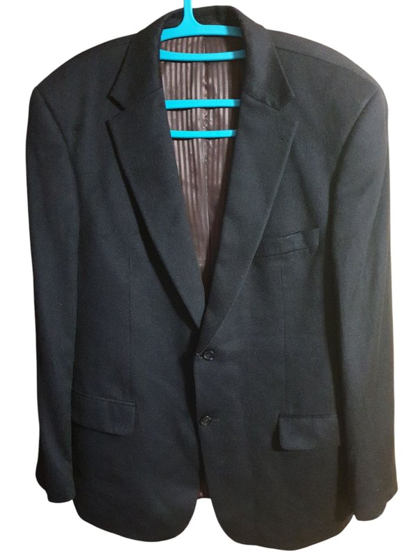 Мужской Barutti Пиджак Чёрный Кашемир 44 / XXL /
