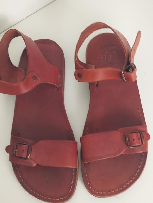 Men Camel Active Sandals Brown Leather 42.5