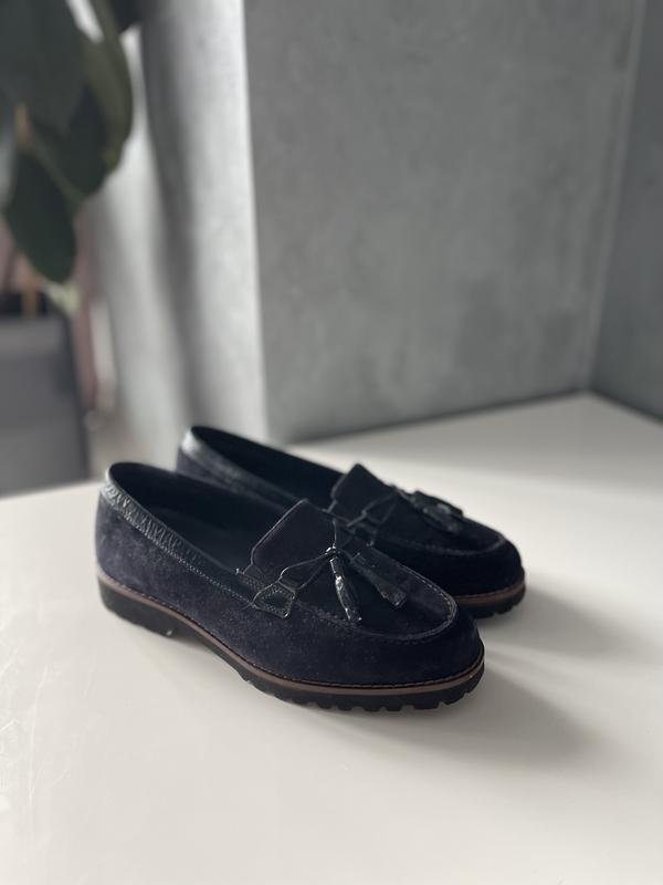 Damen Sioux Slipper Marineblau Wildleder 39