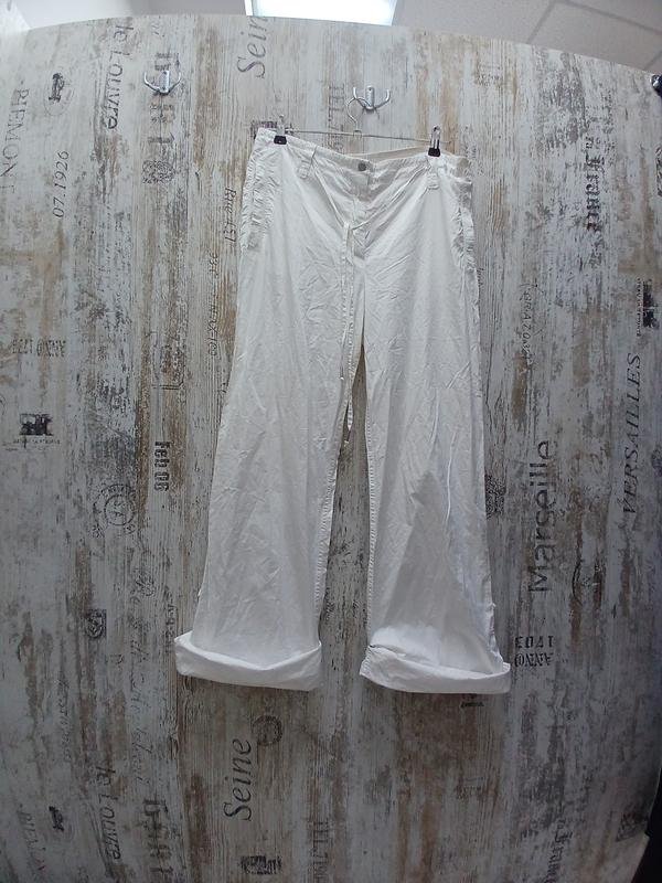Donna Boss Pantaloni Bianchi Cotone 40 / L / 48