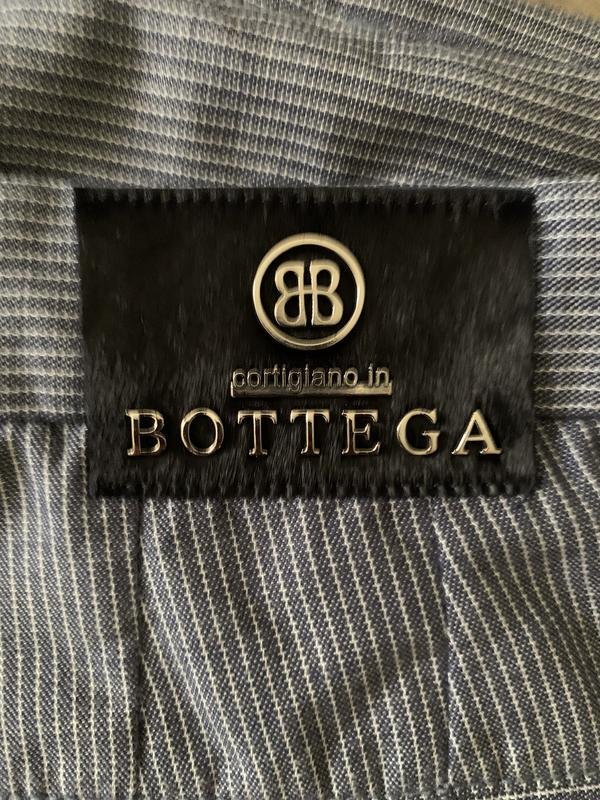 Homme Bottega Veneta Pantalon Bleu Marine Coton 32