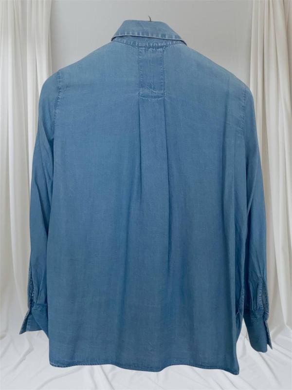Женская Massimo Dutti Сорочка Голубая Хлопок 36