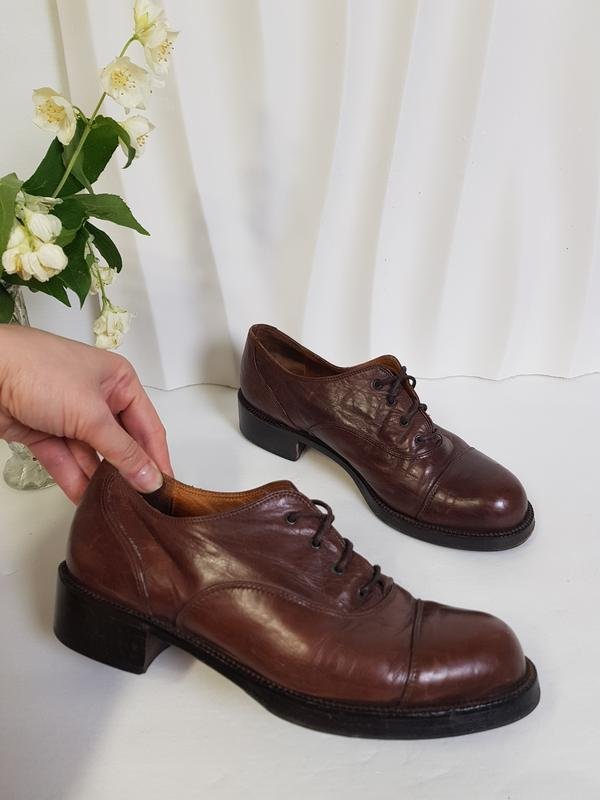 Women Everybody Heels Brown Leather 36.5