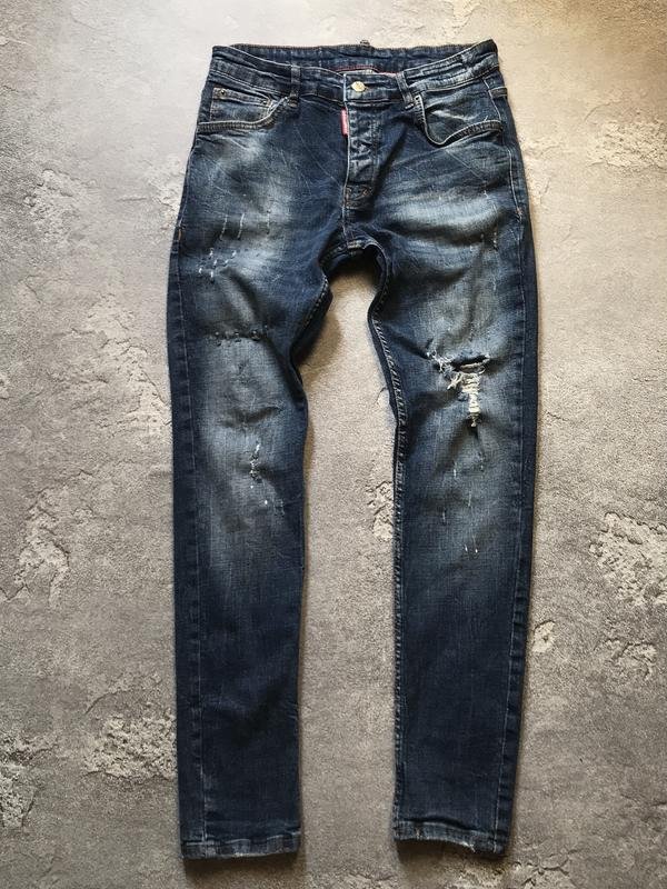 Мужские Dsquared² Джинсы Тёмно-синий Джинс 31