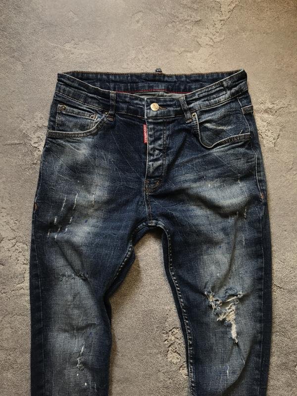 Мужские Dsquared² Джинсы Тёмно-синий Джинс 31