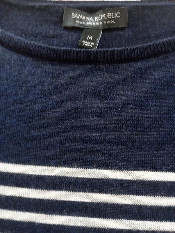 Femme Banana Republic Pull Bleu Marine Laine 38 /