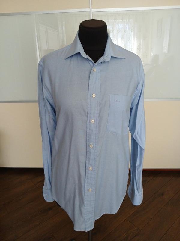 Homme Christian Dior Chemise Bleue Polyester 38 /
