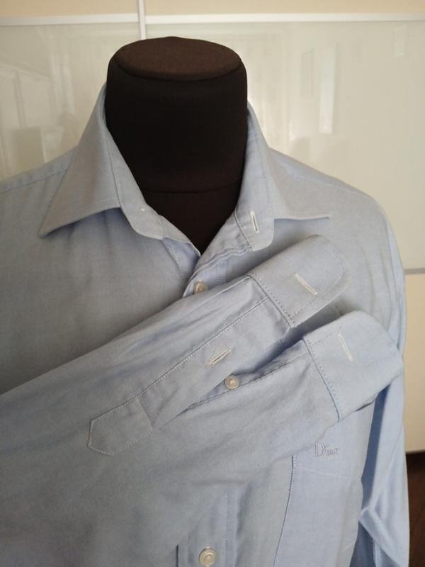 Homme Christian Dior Chemise Bleue Polyester 38 /