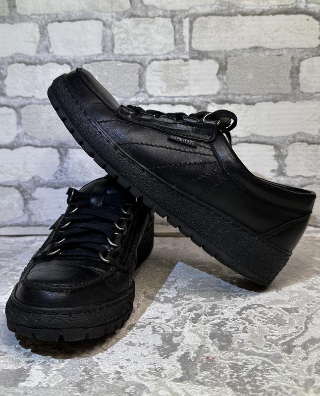 Женские Mephisto Мокасины Чёрные Кожа 38.5