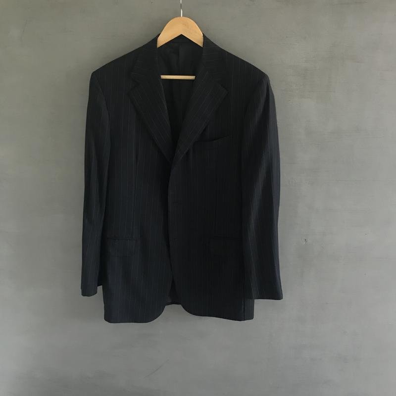 Uomo Isaia Napoli Completo Blu Navy Lana 40 /L /