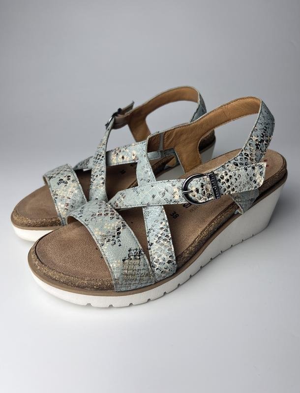 Женские Mephisto Босоножки Бирюзовые Кожа 38