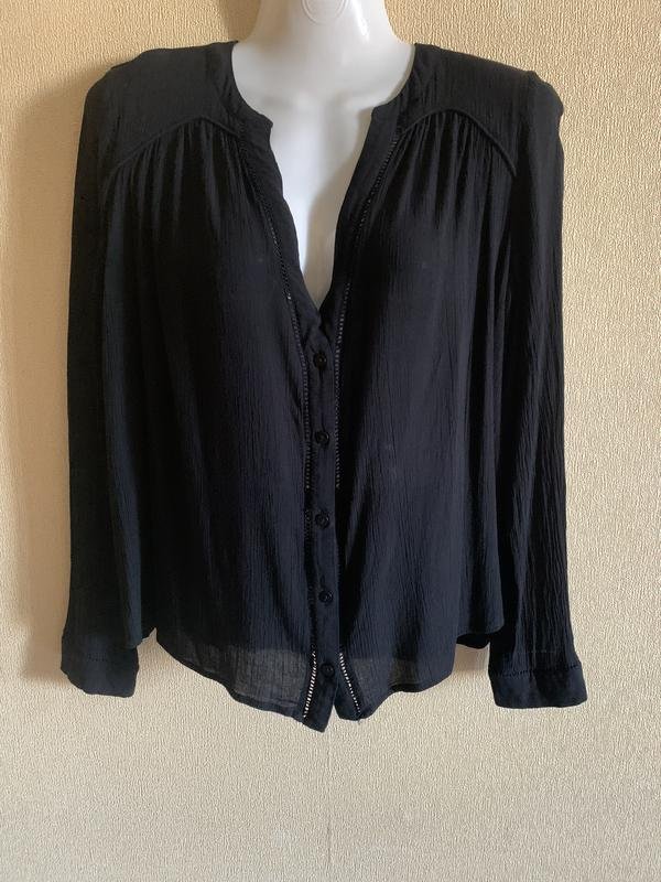 Женская Ba&sh Блуза Чёрный Вискоза 34 / XS / 42