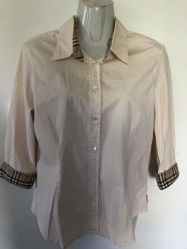 Damen Burberry Hemd Beige Baumwolle 40 / L / 48