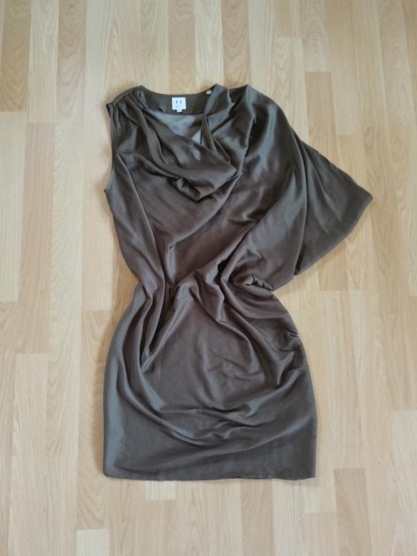 Women Halston Heritage Dress Khaki Satin 34