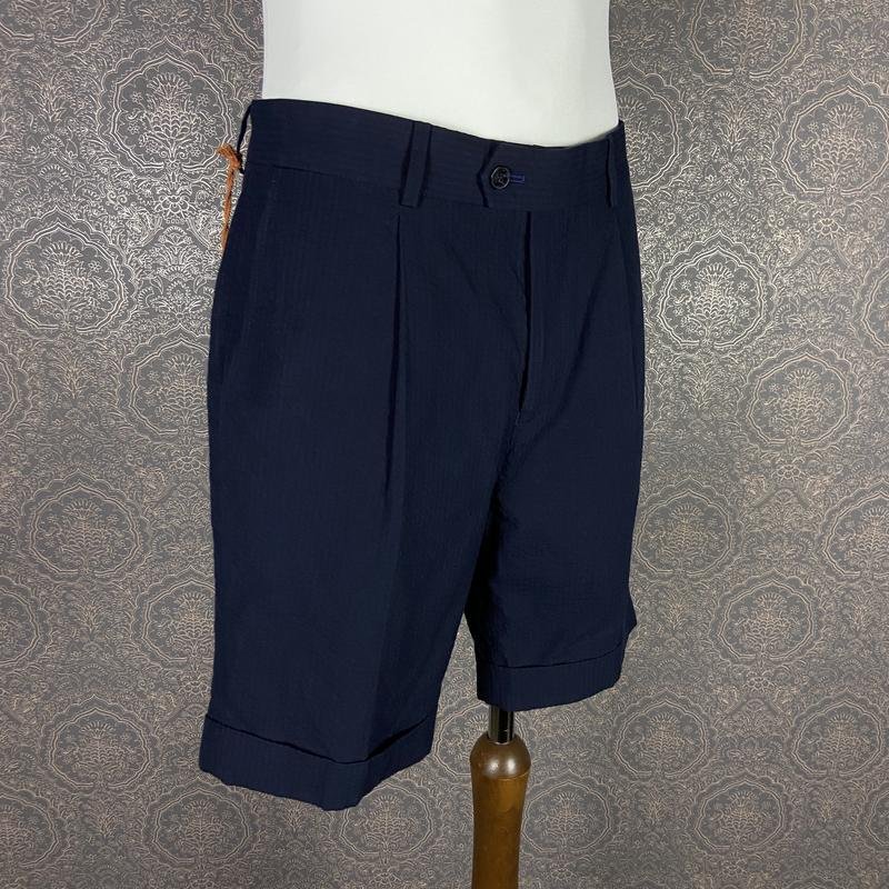 Men Hammond & Co Shorts Navy Cotton 34