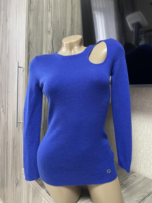 Women Christian Dior Turtleneck Navy Cashmere 36 /