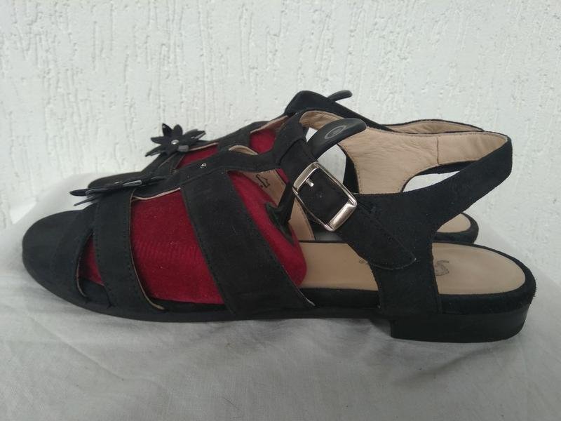 Damen Sioux Absätze Schwarz Leder 39