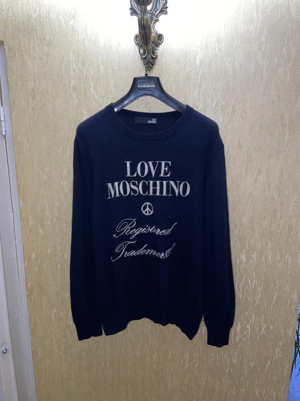 Herren Love Moschino Pullover Marineblau 40 /L /