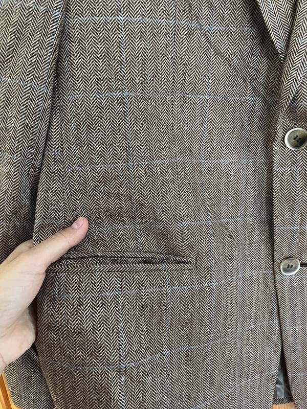 Men Barutti Blazer Navy Silk 42 / XL / 50