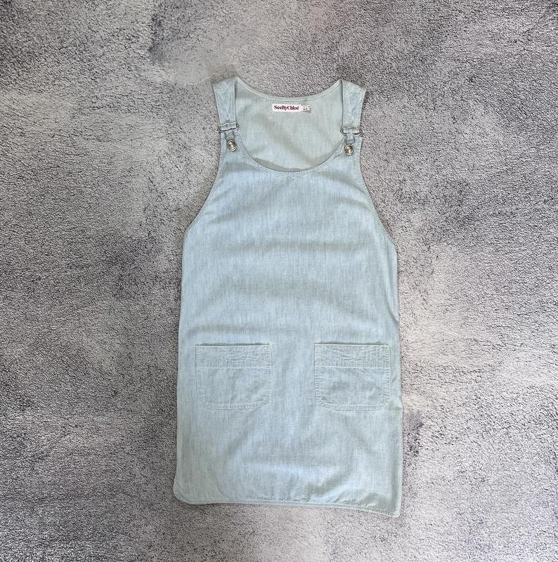 Damen Chloé Kleid Marineblau 36
