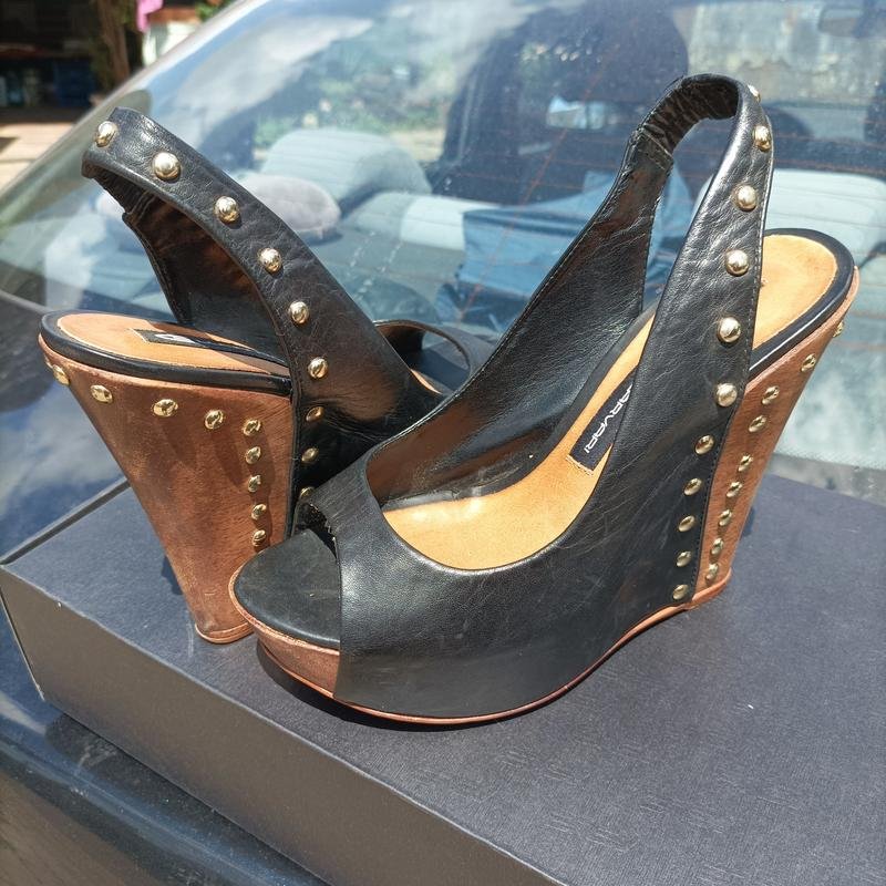 Femme Luciano Carvari Talons Noir Cuir 38