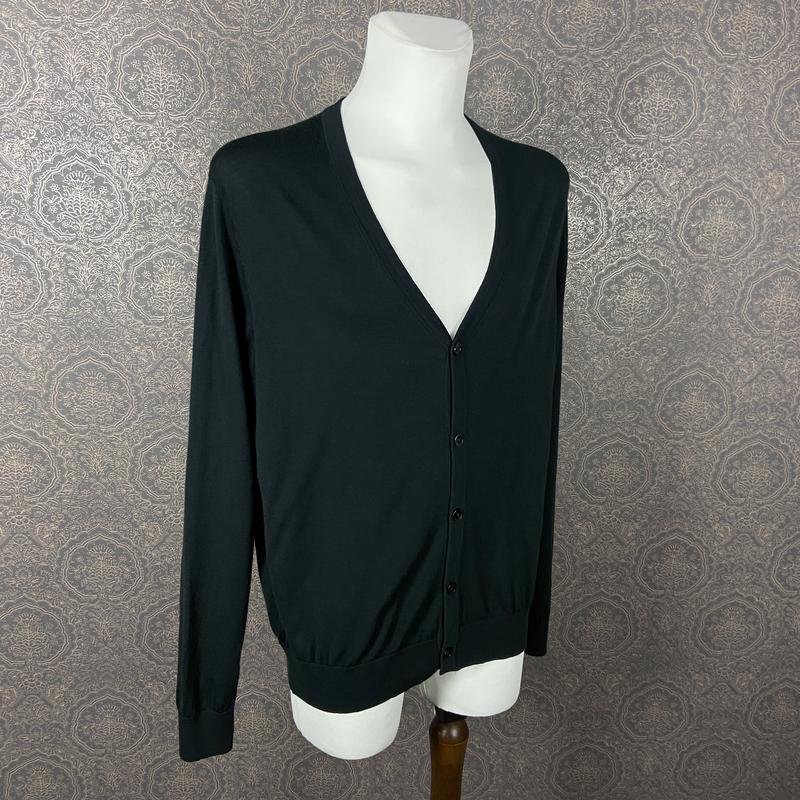 Мужской Uniqlo Свитер Зелёный Шерсть 42 / XL / 50